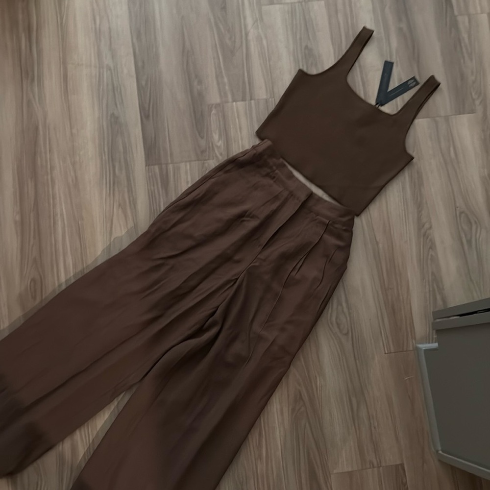 House of Harlow 1960 Brown Jumpsuit